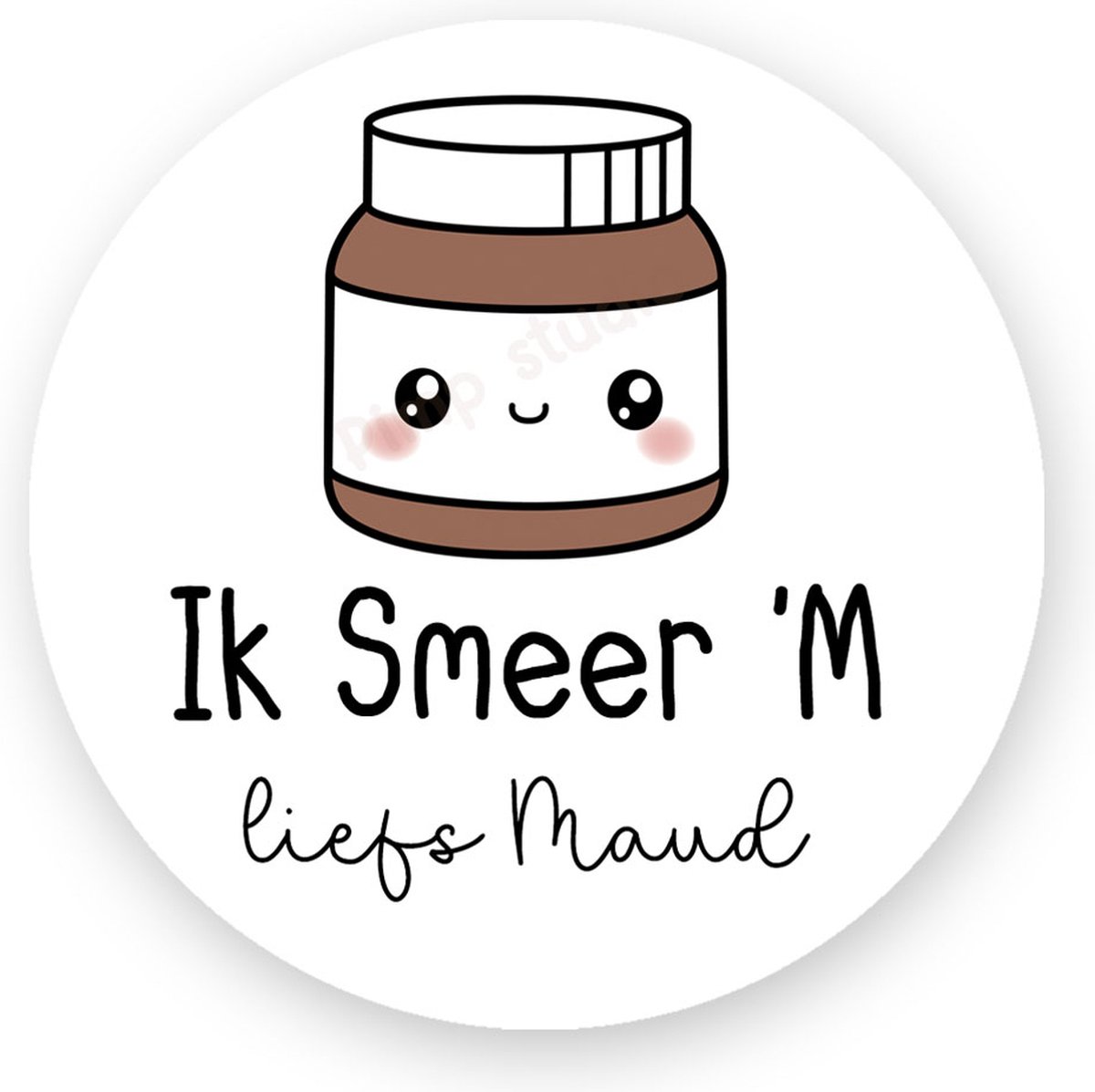 25xTraktatiestickers Afscheid - IK SMEER 'M - -Sluitstickers - Traktatie - Traktatiestickers Pimp Studio