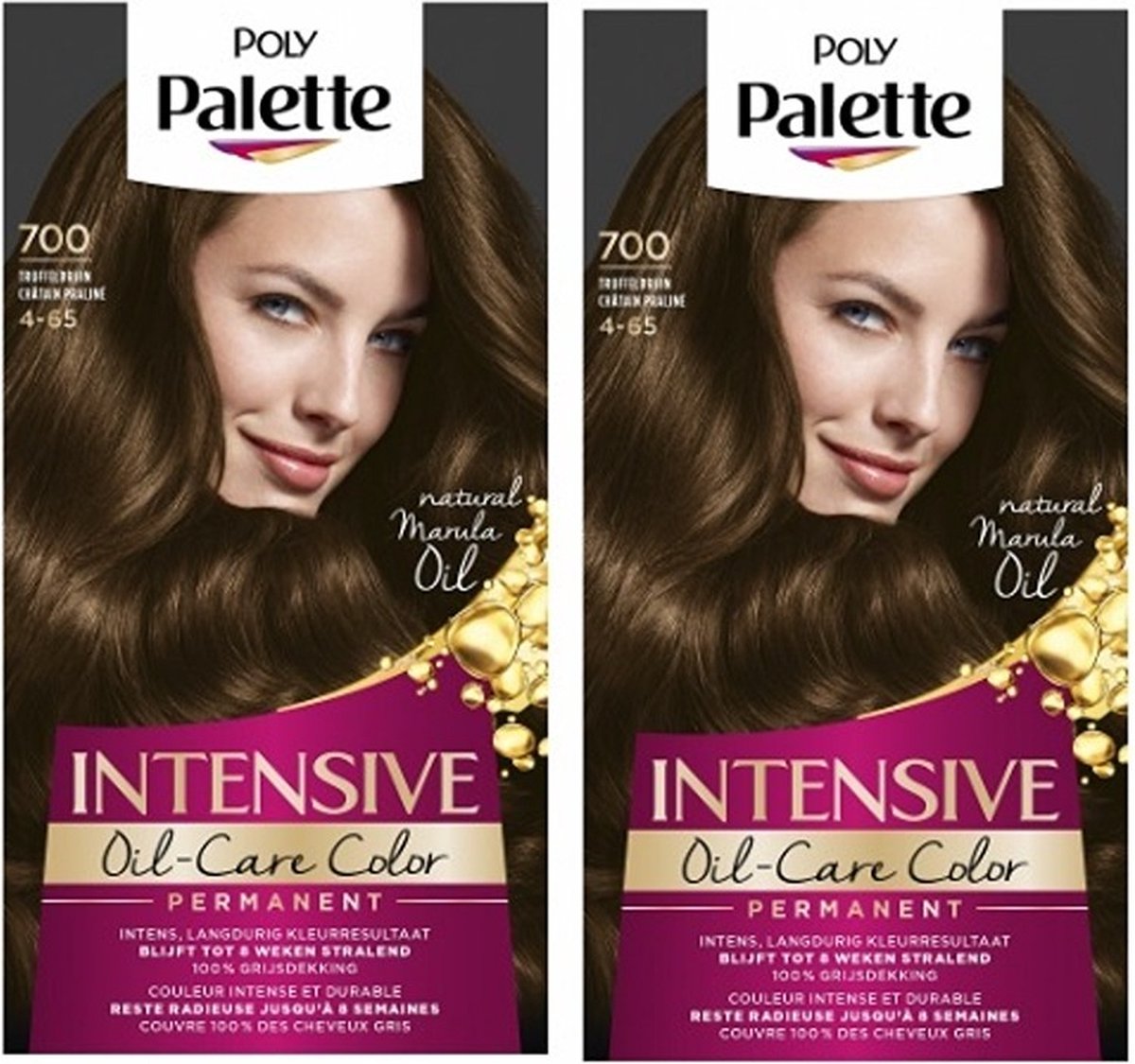 Schwarzkopf Poly Palette - Haarverf - 700 - Truffelbruin - 115ml x 2
