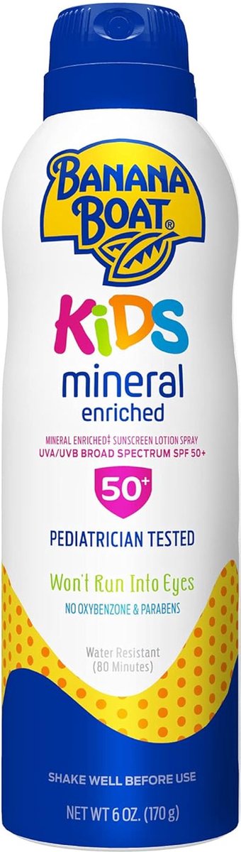 Goedkoopste Banana Boat Kids Mineral Enriched Sunscreen Spray - Zonnebrand - Kinderen - SPF 50