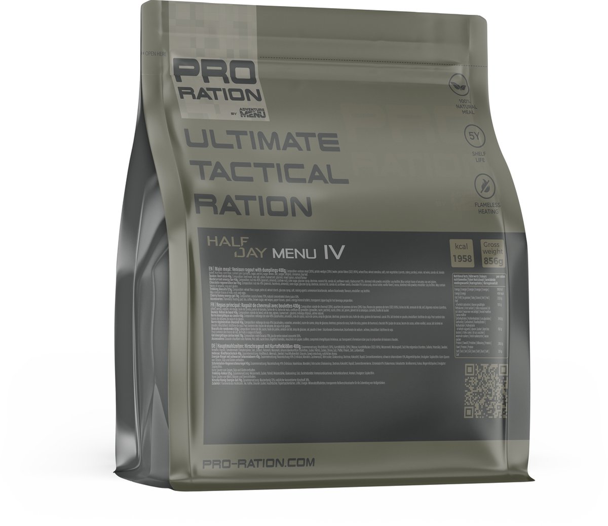 Goedkoopste Pro-Ration Ultimate Tactical Ration HALF DAY MENU II