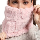 Nivard Nekwarmer - Heren - Dames - Fleece - Motor - Bandana - Masker - Colsjaal - Winter - Sjaal - Gewatteerd - Roze