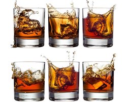 Ouderwetse whiskyglazen - Set van 6 premium glazen voor cocktails en bourbon - 305 ml - Loodvrij kristal - Scotch cognac Ierse whisky Image