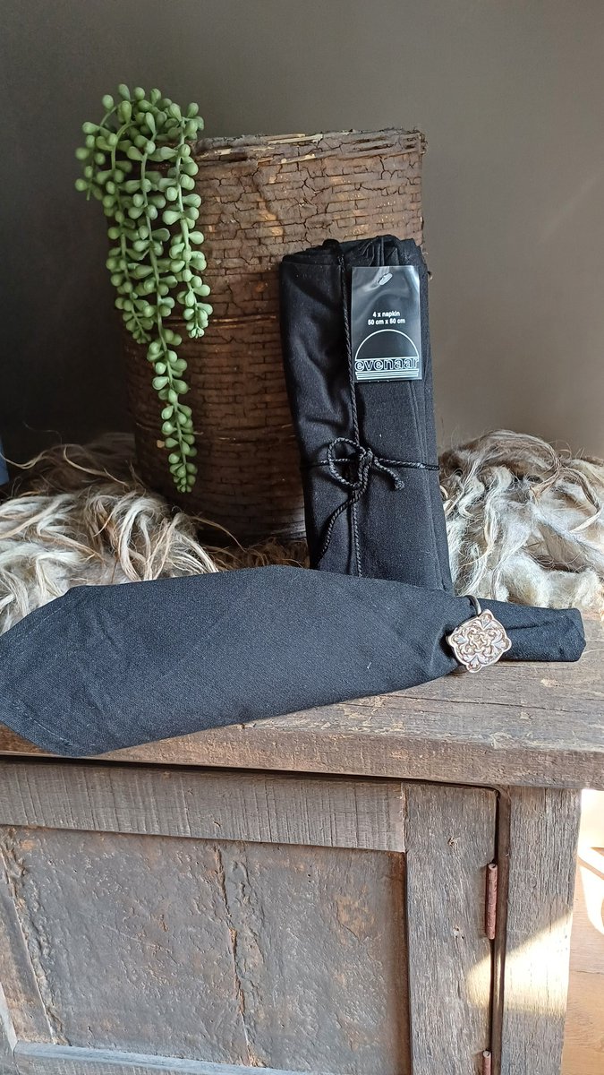 luxe servetten zwart