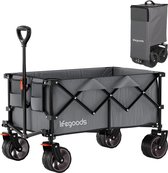 Bol.com LifeGoods Bolderkar - XL - Opvouwbaar - 200L - 100KG Draagkracht - Grijs aanbieding