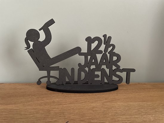 12,5 jaar jubileum - Vrouw - 12,5 jaar in dienst - 12,5 jaar jubileum
