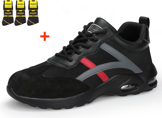 ZVC Chaussures De Sécurité Homme Femme Légères - Baskets Antidérapantes Embout Acier - Respirantes