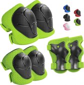BOSONER Kniebeschermers voor kinderen, 6-in-1 beschermingsset voor kinderen (3-7 jaar) polsbeschermers elleboogbeschermers verstelbare inliner beschermingsset voor skateboard, scooter, skaten, scooter, BMX