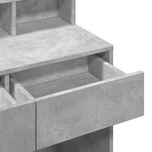 vidaXL - Kaptafel - met - LED - 80x41x134,5 - cm - betongrijs