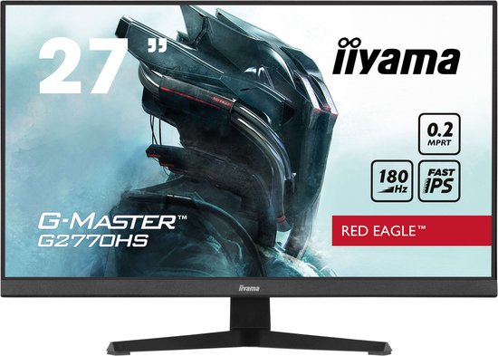 iiyama G-Master G2770HS-B1 Red Eagle - 24 inch - Full HD - IPS - 180 Hz