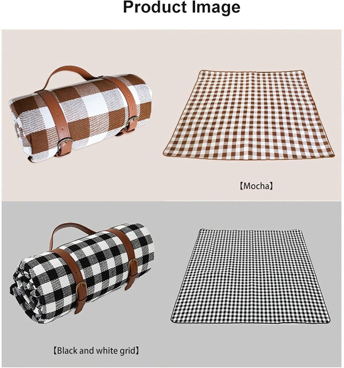 Picknickkleed - Waterdicht - 200x200 cm - Buiten - Opvouwbaar Picknickkleed - Buitenkleed - draagbare stranddeken zandvrij - Picknickdeken - Voor camping/park/tuin/strand/picknick/wandelen/barbecue — cadeau in Sport & Outdoor - foto 7