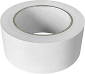 Kortpack - Vloermarkeringstape 50mm breed x 33mtr lang - Wit - 1 Rol - Vloertape - Signalisatietape - (021.0407)