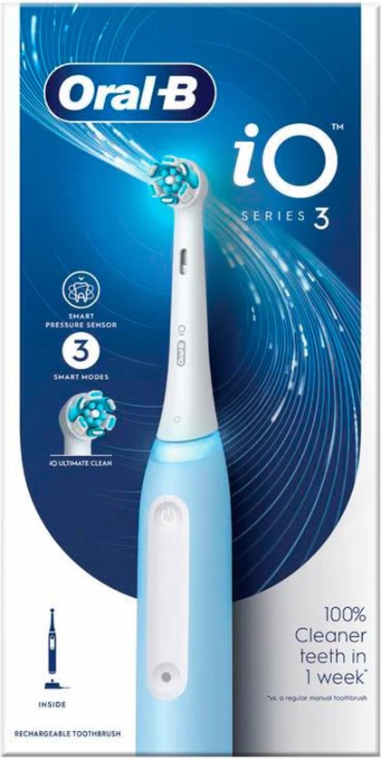 Oral-B IO Serie 3 ijsblauwe elektrische tandenborstel 1 stuk