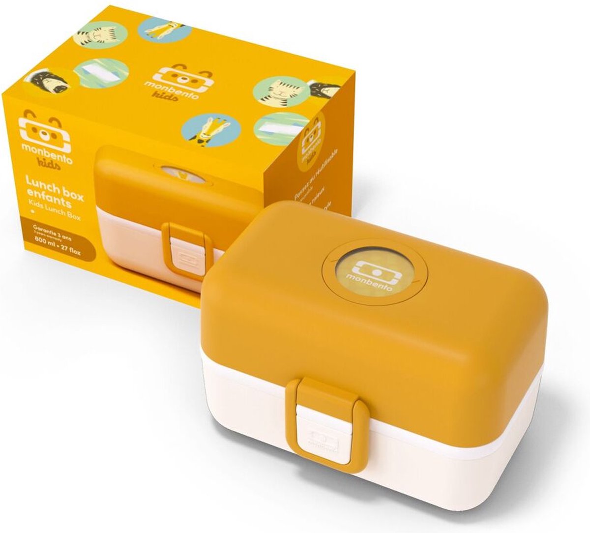 monbento - Lunch Box Enfant MB Tresor Moutarde - Boîte Repas et/ou Goûter avec 3 Compartiments - Idéal Pour Ecole ou Parc - Sans BPA - Durable et Sûr - Jaune monbento - Lunch Box Enfant MB Tresor Moutarde - Boîte Repas et/ou Goûter avec 3 Compartiments - Idéal Pour Ecole ou Parc - Sans BPA - Durable et Sûr - Jaune