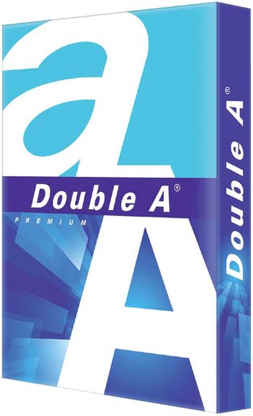 Dubbele A Premium A3 80gr wit papier pak met logo.