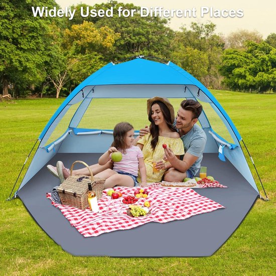 COMMOUDS Strandtent voor 3-4 personen, UPF 50 Familie