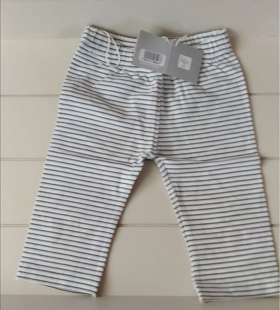 Babyface broekje grijs gestreept maat 62/68