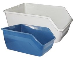 Pawise Kattenbak – Open bak voor katten –47x38x21cm – Blauw