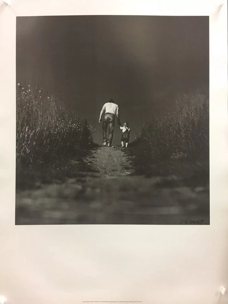 Catch Projecten Poster - Walk to Freedom - Jan Saudek - Zwart/Wit - Jaren 80 - 54x71 cm Multicolor