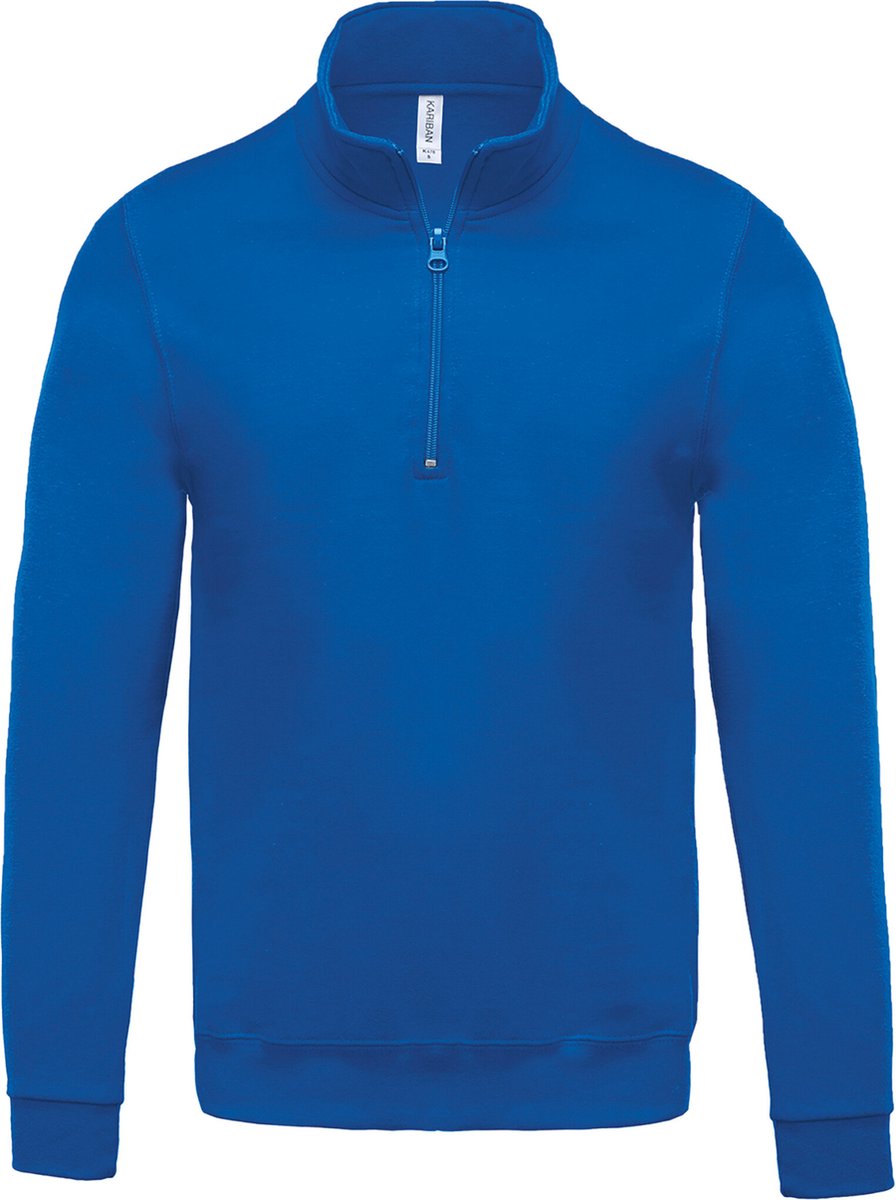 Kariban Sweater met ritskraag K478 - Light Royal Blue - XXL