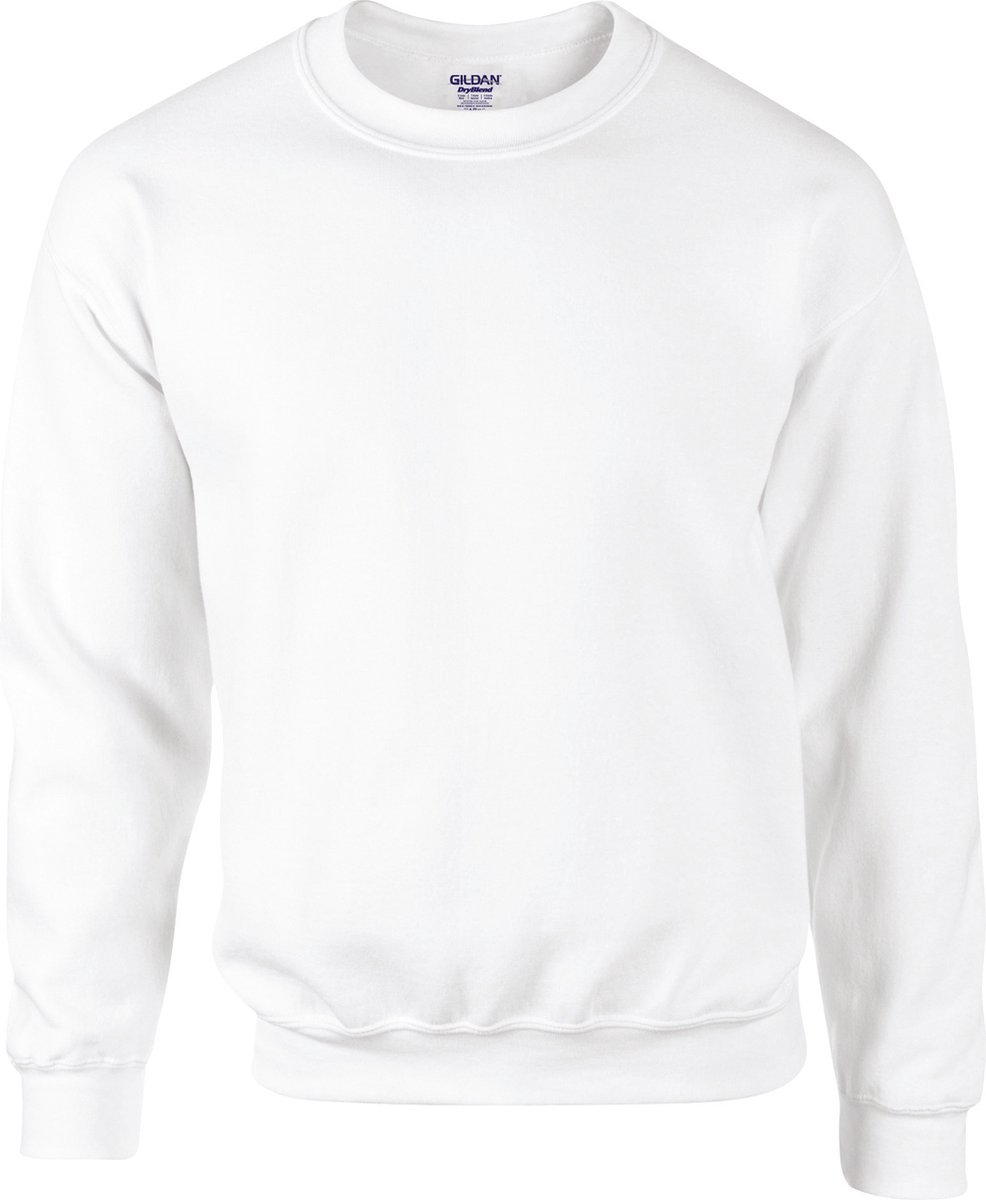 Gildan Dryblend® Adult Crewneck Sweatshirt® GI12000 - White - L