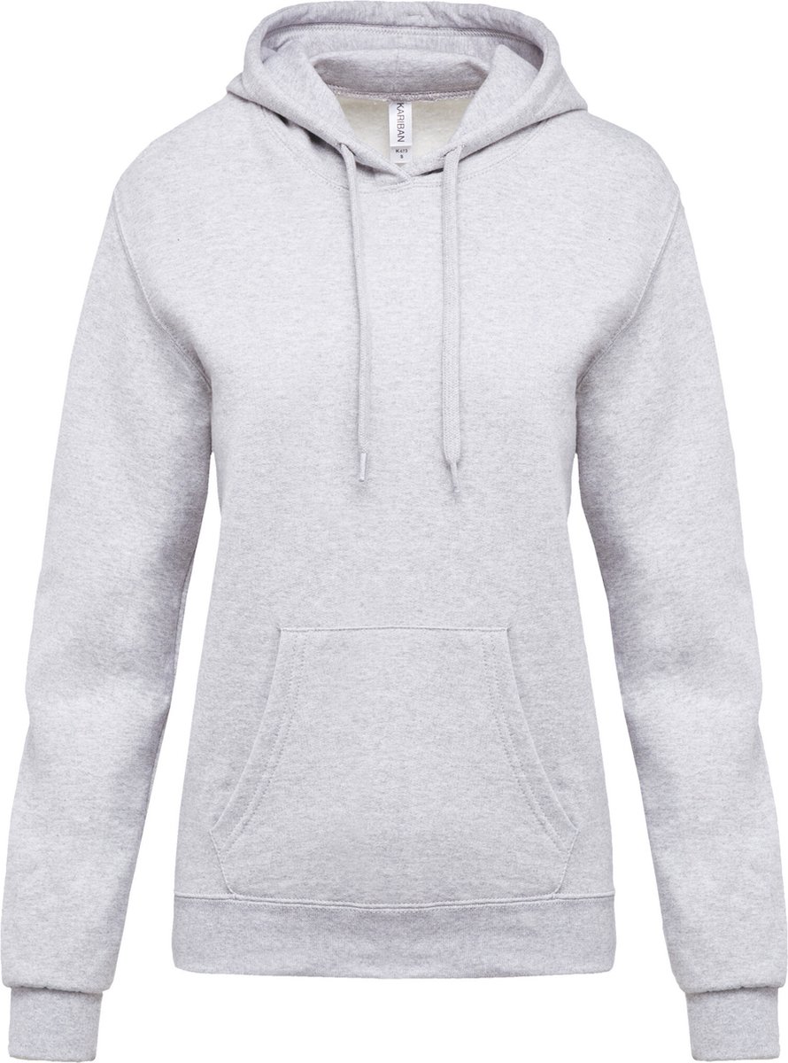 Kariban Eco damessweater met capuchon K473 - Ash Heather - S
