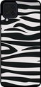 Smartphonica Telefoonhoesje Geschikt voor Samsung Galaxy M33 5G met zebra opdruk - TPU backcover case zebra design - Zwart Wit geschikt voor Samsung Galaxy M33 5G