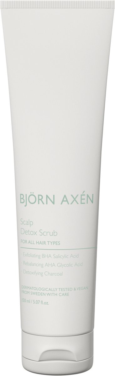 Björn Axén Scalp Detox Scrub – Exfoliërende Hoofdhuid Scrub – Verwijdert Dode Huidcellen & Productresten – Met Menthol & Salicylzuur – Verfrist & Kalmeert – Stimuleert Circulatie – Voor Een Gezonde, Schoon en Gebalanceerde Hoofdhuid