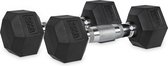 VirtuFit Hexa Dumbbell Pro Set - Hexagon Dumbbells - Gewichten Set - Duuzaam en Slijtvast - Krachttraining - CrossFit & Fitness - Geschikt voor Beginners en Professionals - 2 x 3 kg