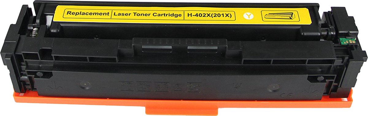 Laser Toner Cartridge (201X) Geschikt voor CF402X Geel | Geschikt voor HP Color Laserjet Pro M252, M252DN, M252N, (MFP) M277, M277DW, M277N en M274N (Zwart, Cyaan, Magenta & Geel) printer