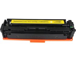 Laser Toner Cartridge (201X) Geschikt voor CF402X Geel | Geschikt voor HP Color Laserjet Pro M252, M252DN, M252N, (MFP) M277, M277DW, M277N en M274N (Zwart, Cyaan, Magenta & Geel) printer