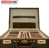 Swiss Line - luxe bestekset koffer - 72 delig - Zilver