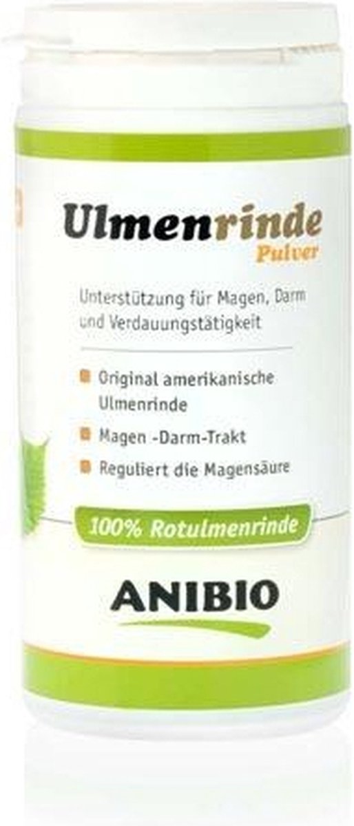 Anibio iepenschors-ondersteuning van het maag-darmkanaal voor honden en katten 110g