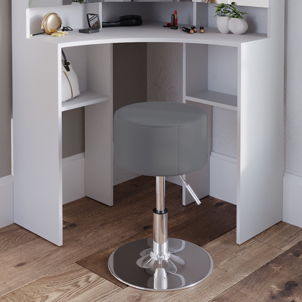 Kattenmand kruk Design D36 cm Grijs - Huisdieren