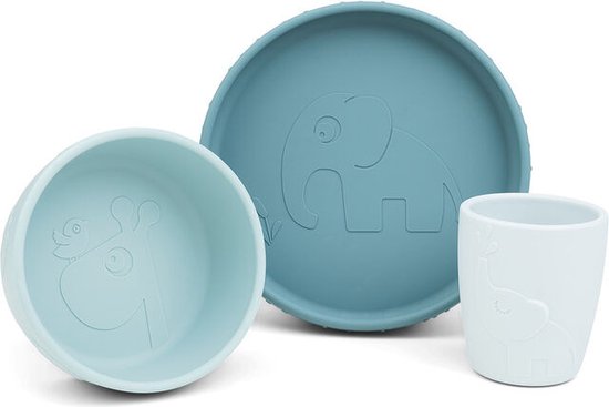 Done by Deer Stick&Stay dinner set Deer friends Blue van Done by Deer — afbeelding 4