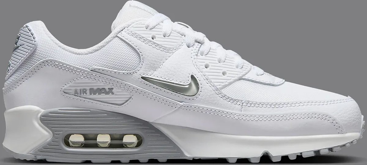 Sneakers Nike Air Max 90 - wit-licht grijs - Maat 36.5 | bol