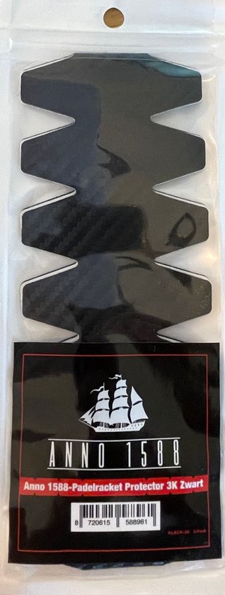 Anno 1588 Padelracket Protector 3K - Padel protector - Zigzag patroon - Topkwaliteit Carbon Protector - Zeer licht en stroeft niet