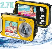 iSunFun UCY01 - Waterdichte Onderwatercamera - 2.7K Full HD met Dual Screen