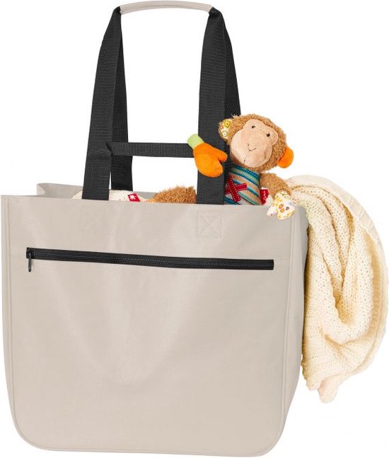 Shopper - sac shopping - beige - 30 Litres - 37 x 40 x 20 cm - matière recyclée - pratique - Halfar®