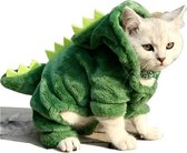 Grappige honden en katten kleding - Kleine krokodil - Kostuum huisdieren - Kleine honden en katten - Fleece - Verkleden
