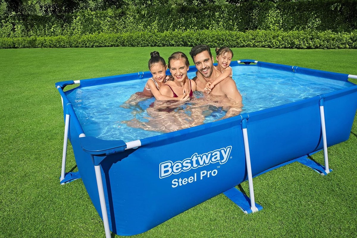 Frame Pool zonder pomp 259 x 170 x 61 cm, blauw, vierkant Frame Pool zonder pomp 259 x 170 x 61 cm, blauw, vierkant