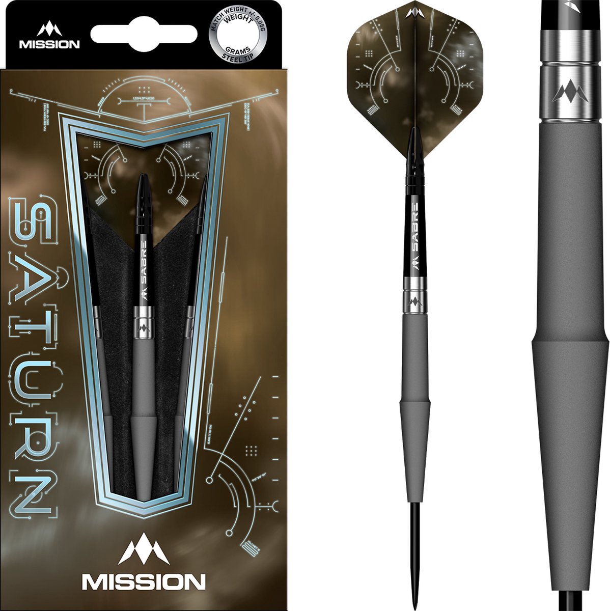 Mission Saturn Hyperion 90% - Dartpijlen 22 Gram
