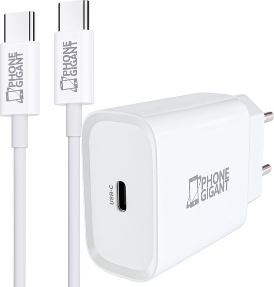 COSMOS 20W Snellader Oplader met Lightning naar USB-C oplaadkabel - Geschikt voor Apple iPhone - Oplaadkabels - - Uw oplader Specialist - Altijd Gratis verzending