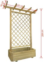 Houten Rozenboog Pergola Tui 162x56x204 cm / Boog Klimplanten / Rozen Boog / Boog voor Planten en Rozen