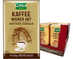 Wiener koffie - gemalen - 250g - Doos 20 stuks