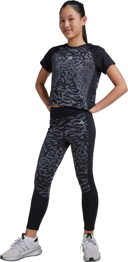 Foto: Adidas performance optime 7 8 legging kids kinderen grijs 164