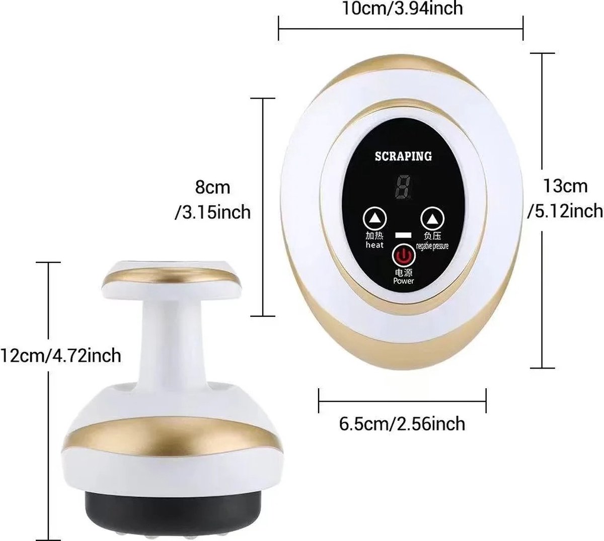 Multifunctionele Elektrische Massage Apparaat met Draadloze - afbeelding 3