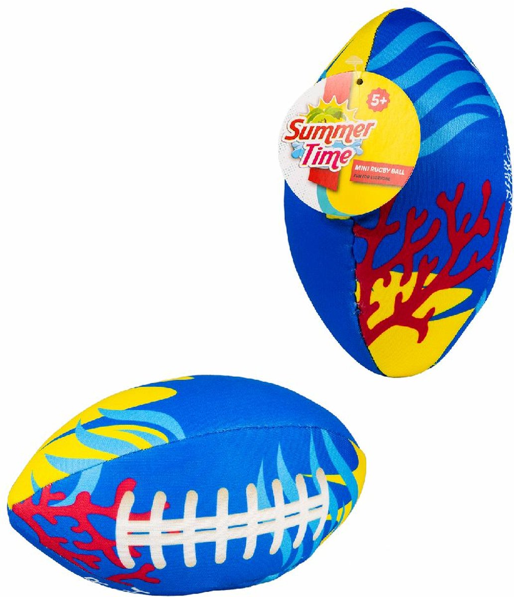 Summertime Soft Water Splash Mini Rugbybal Geel/Blauw