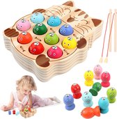 Montessori-speelgoed vissenspel, vissen, houten visspel voor kinderen
