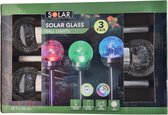 Solar Glass Ball Lights - 3x pack - Verschillende kleuren - White LED - Color changing - Instelbaar - Tuin prikkers - Verschillende LED kleuren - Instelbaar