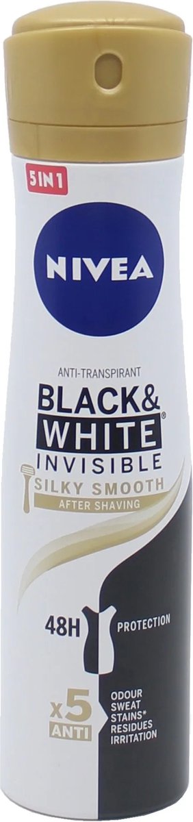 Nivea Black & White Silky Smooth Deodorant Spray 150ML